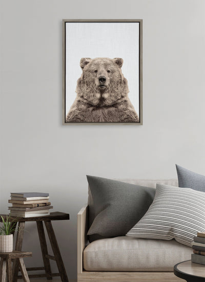 Sylvie Bear European Color Framed Canvas by kateandlaurel - product image 12 for Resin Society