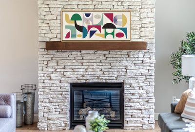 Sylvie MCM Pattern 02 Framed Canvas by Rachel Lee of My Dream Wall