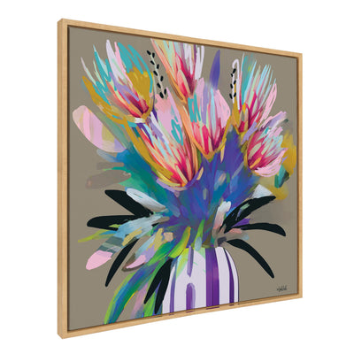 Sylvie Bright Flowers Framed Canvas by Inkheart Designs