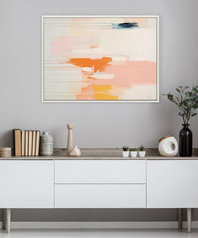 Sylvie Fiesta Abstract Framed Canvas by Amy Lighthall