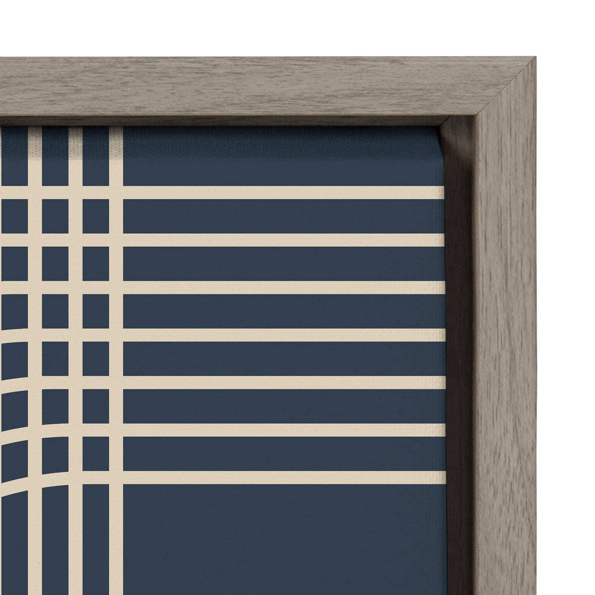 Sylvie Lines in Blue Framed Canvas Set by kateandlaurel - product image 3 for Resin Society