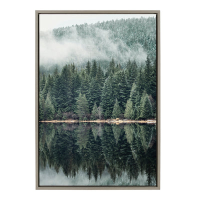 Sylvie Evergreen Reflections Framed Canvas by Emiko and Mark Franzen of F2Images