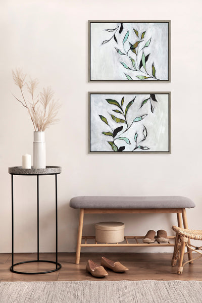 Sylvie Branch I and II Framed Canvas Art Set by Nikita Jariwala