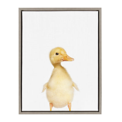 Sylvie Animal Studio Duck Framed Canvas by kateandlaurel - main product image for Resin Society