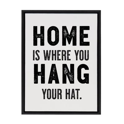 Sylvie Home Hat Framed Canvas by The Whiskey Ginger