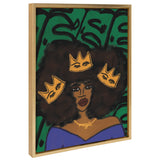 Sylvie Wear Your Crown Framed Canvas by kateandlaurel - product image 2 for Resin Society