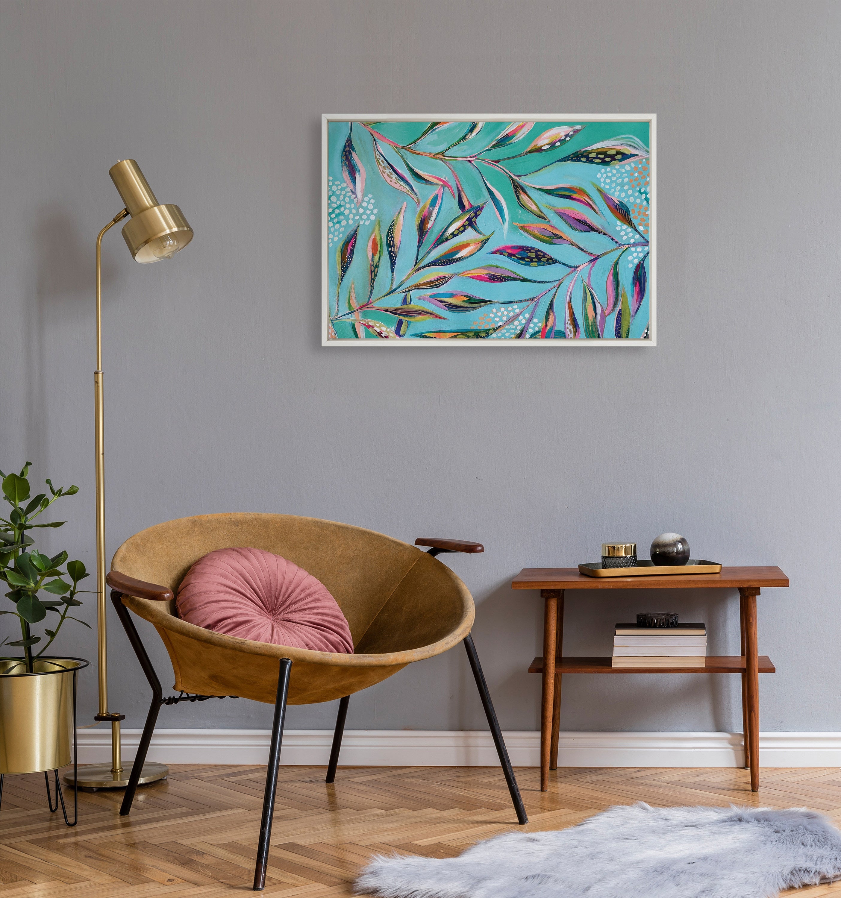 Sylvie A Tranquil Moment Framed Canvas by Jessi Raulet of Ettavee