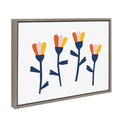 Sylvie Little Bloom Framed Canvas by kateandlaurel - product image 2 for Resin Society