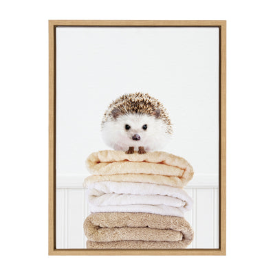 Sylvie Fold Hedgehog 1 Framed Canvas by kateandlaurel - product image 8 for Resin Society