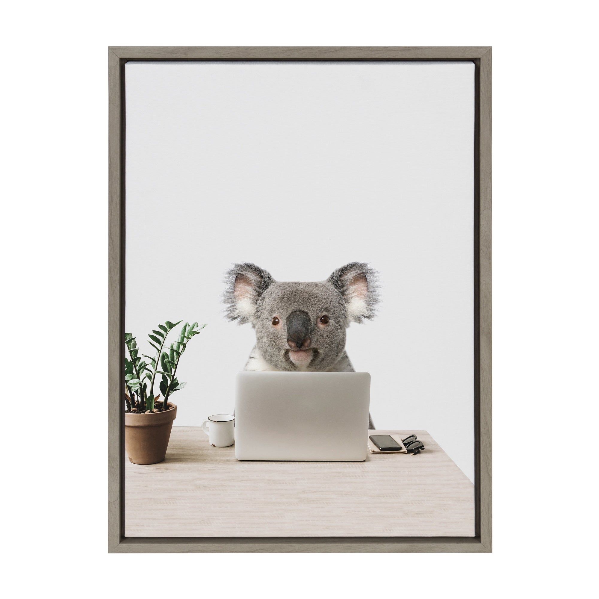 Sylvie Kevin is my name, Marketing is my game Framed Canvas