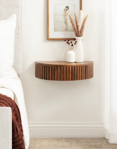 Reid Ribbed Floating Side Table
