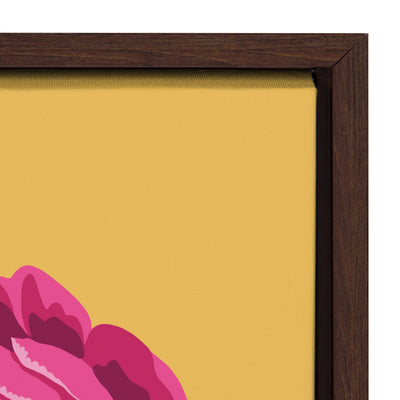Sylvie Bright Peony Framed Canvas by kateandlaurel - product image 3 for Resin Society