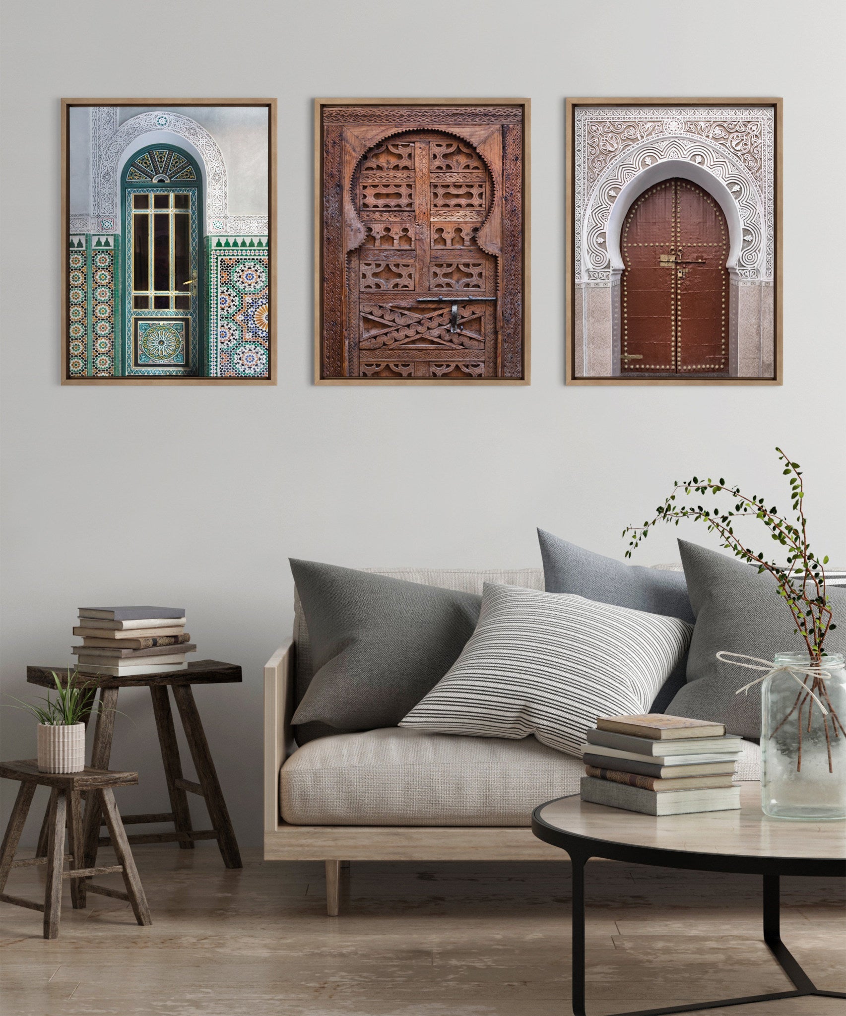 Sylvie Morocco Essaouira Door Framed Canvas by kateandlaurel - product image 7 for Resin Society