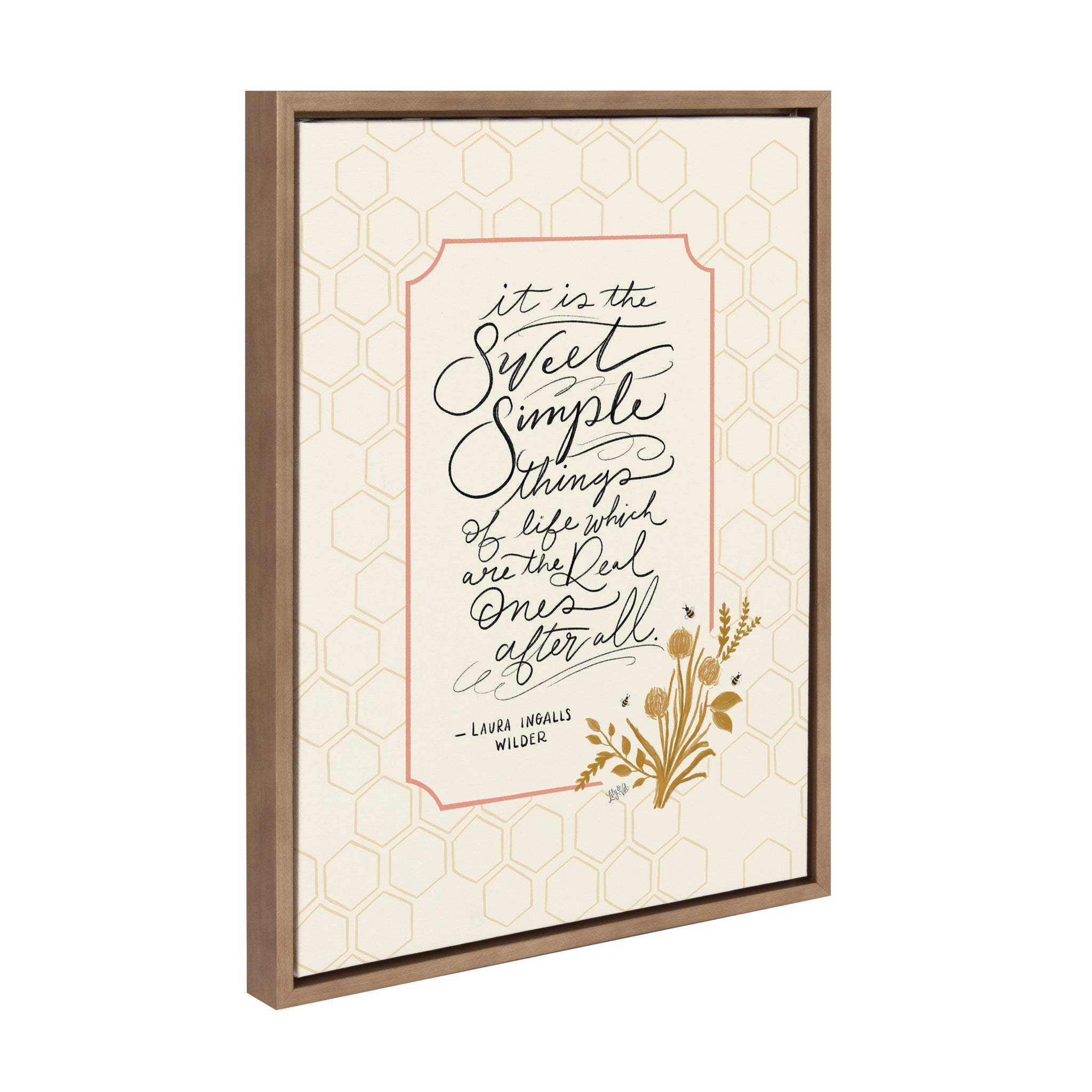 Sylvie Sweet Simple Things Framed Canvas by Valerie McKeehan of Lily by kateandlaurel - product image 2 for Resin Society