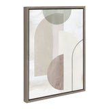 Sylvie Sahara Gray 2 Framed Canvas by kateandlaurel - product image 2 for Resin Society