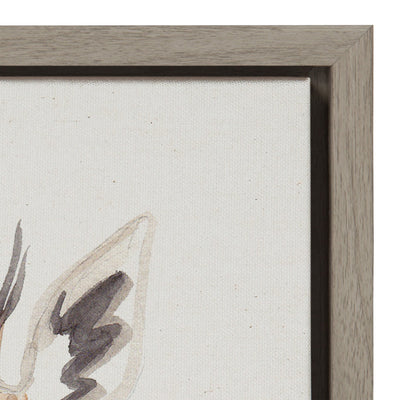 Sylvie Watercolor Giraffe Framed Canvas by kateandlaurel - product image 3 for Resin Society