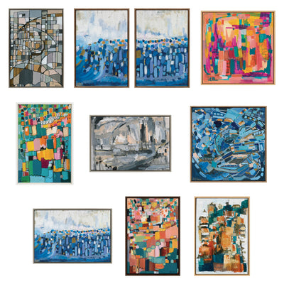 Sylvie The Industrial Revolution Framed Canvas by Leah Nadeau