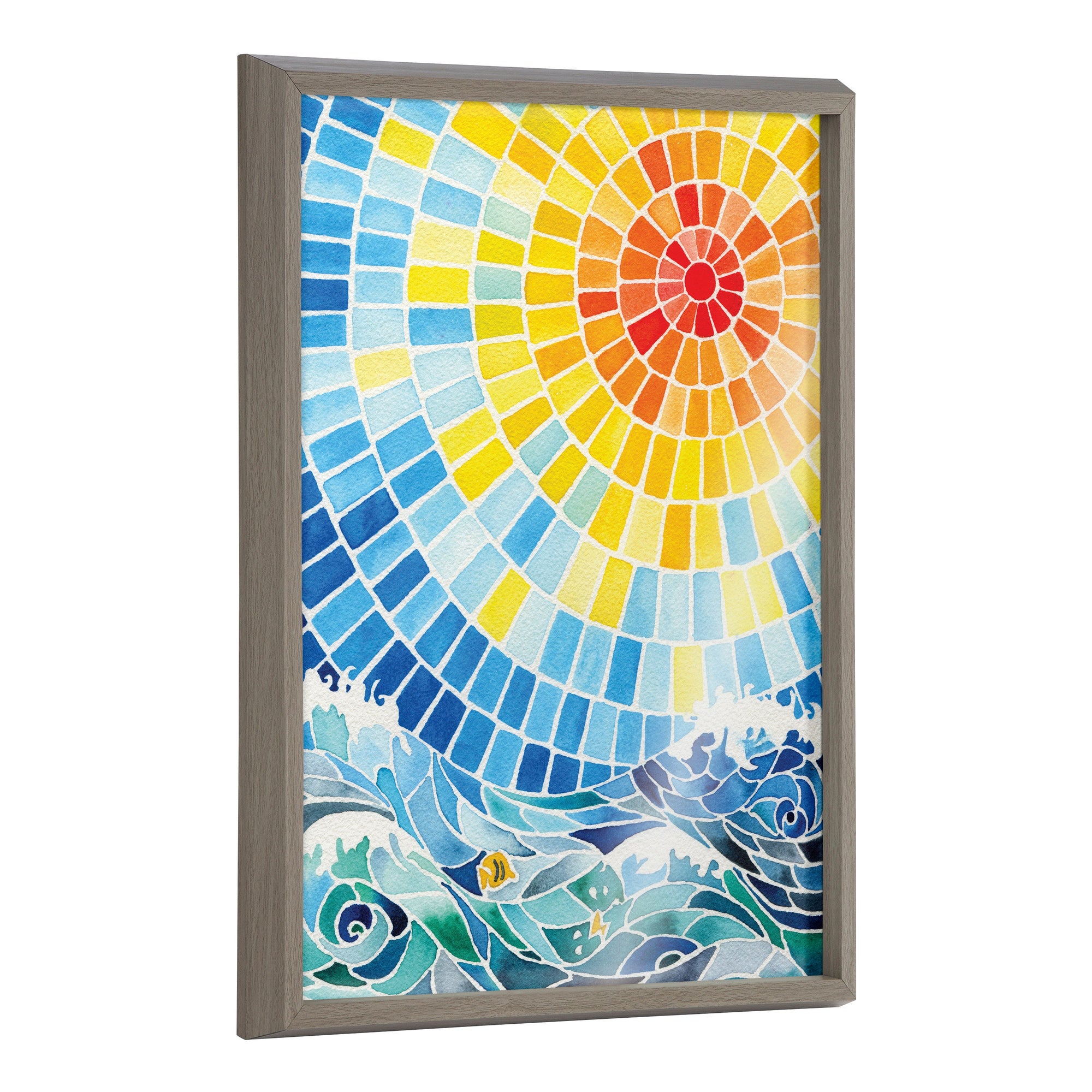 Blake Under the Hawaiian Sun Framed Printed Glass by kateandlaurel - main product image for Resin Society