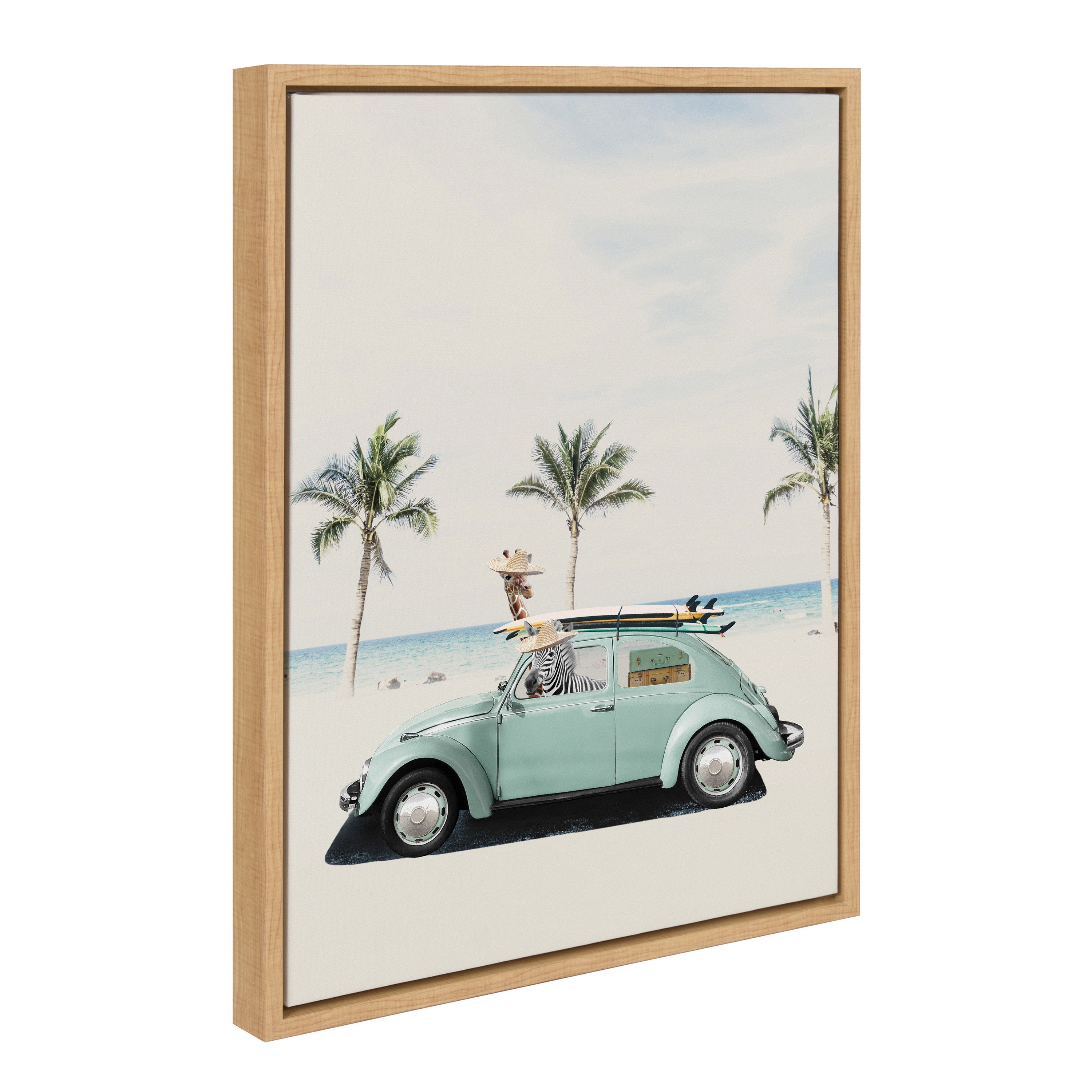 Sylvie Summer Adventures Framed Canvas by July Art Prints