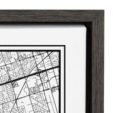 Sylvie Toronto Modern Map Framed Canvas by kateandlaurel - product image 3 for Resin Society