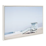 Sylvie Pale Blue Life Guard Tower Framed Canvas by kateandlaurel - product image 9 for Resin Society