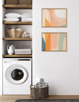 Sylvie Sunrise Over Marrakesh 1 and 2 Framed Canvas by kateandlaurel - product image 5 for Resin Society