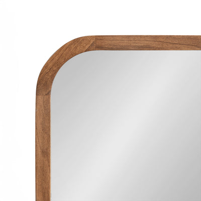 Hutton Wood Framed Radius Rectangle Mirror by kateandlaurel - product image 3 for Resin Society