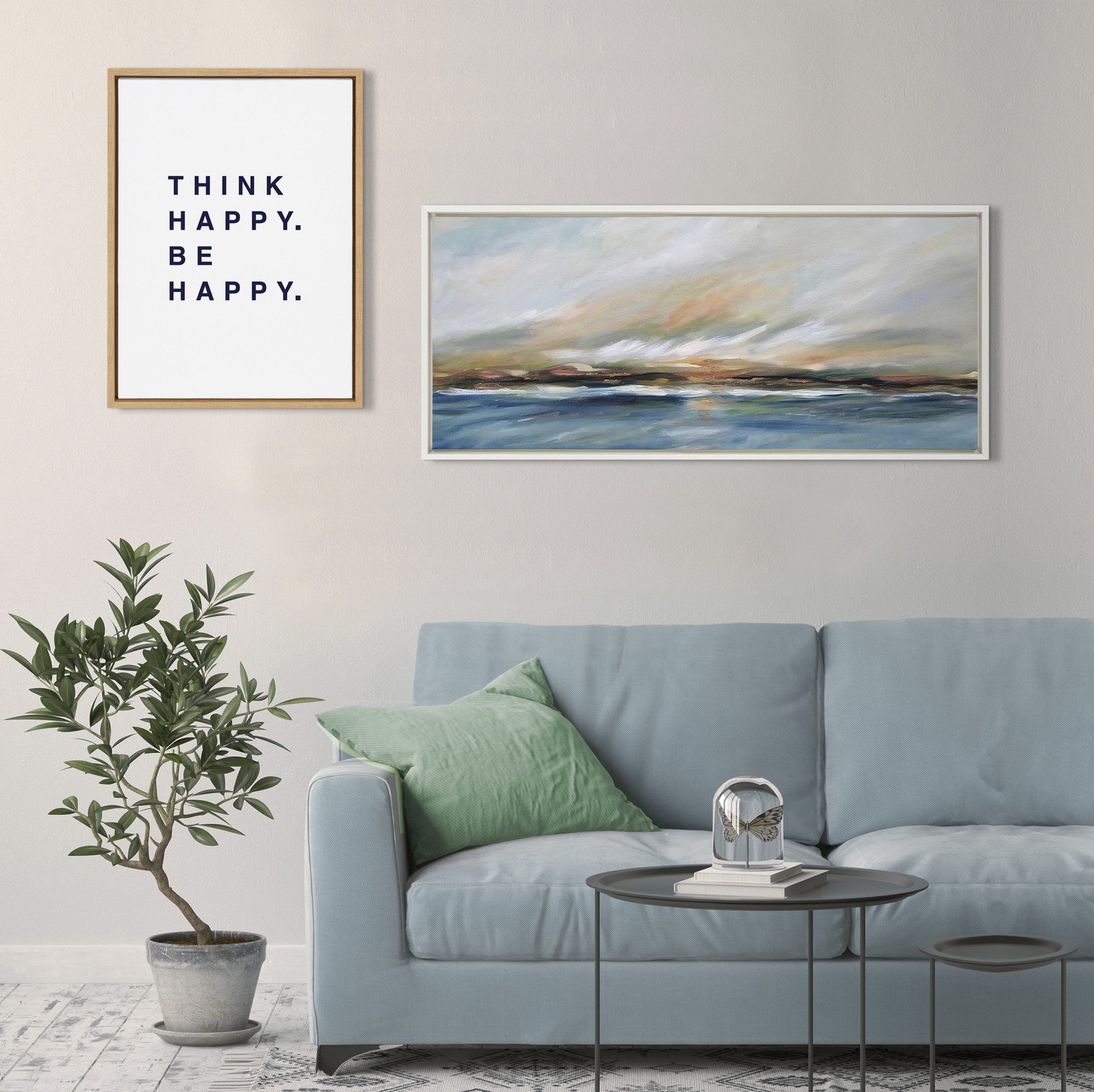 Sylvie Sunday Morning Framed Canvas by Mary Sparrow by kateandlaurel - product image 6 for Resin Society