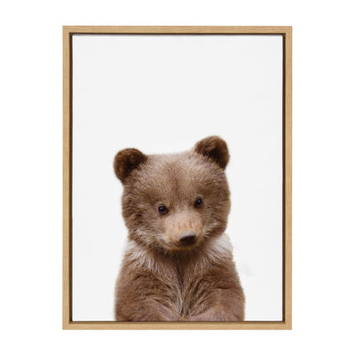 Sylvie Baby Bear Framed Canvas by Amy Peterson by kateandlaurel - product image 2 for Resin Society