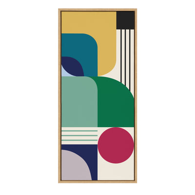 Sylvie MCM Pattern 14 Framed Canvas by Rachel Lee of My Dream Wall