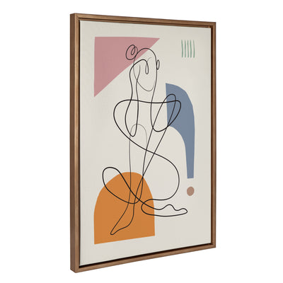 Sylvie Thinking of You Framed Canvas by kateandlaurel - product image 18 for Resin Society