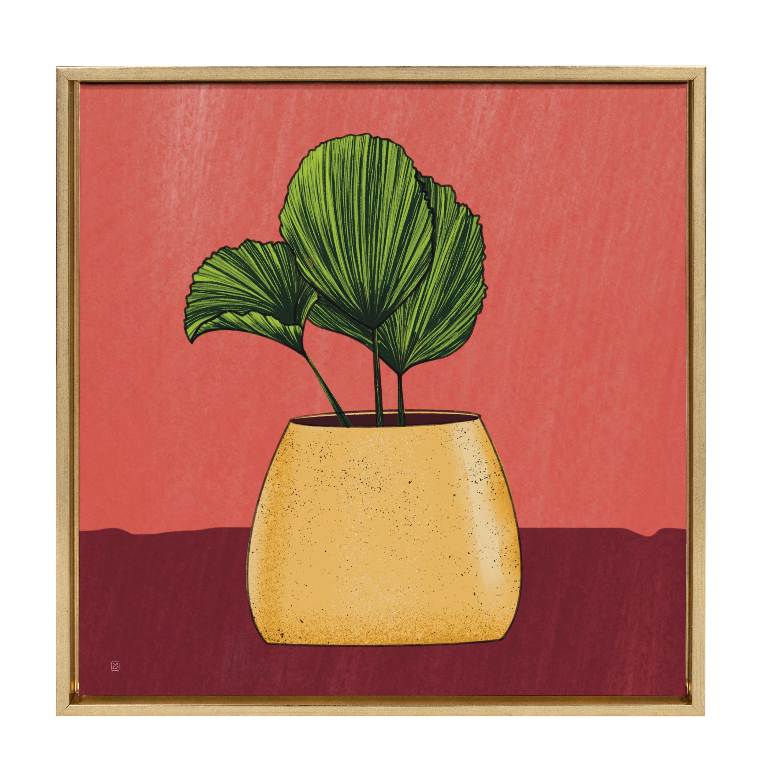 Sylvie East Wind Framed Canvas by kateandlaurel - product image 7 for Resin Society