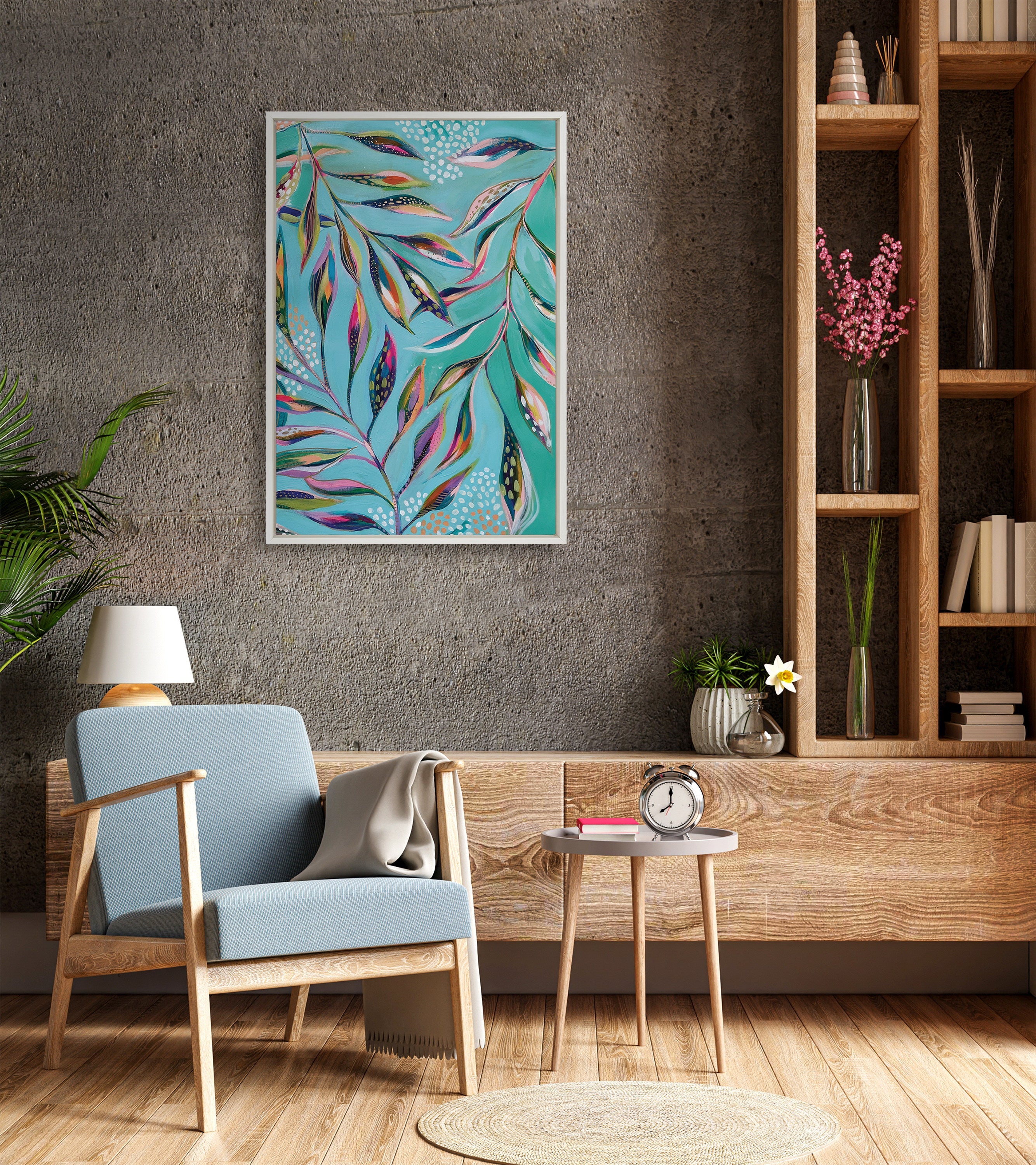Sylvie A Tranquil Moment Framed Canvas by Jessi Raulet of Ettavee