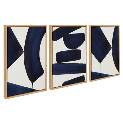 Sylvie Japandi 3, Japandi 26 and Japandi 4 Framed Canvas Set by kateandlaurel - product image 2 for Resin Society