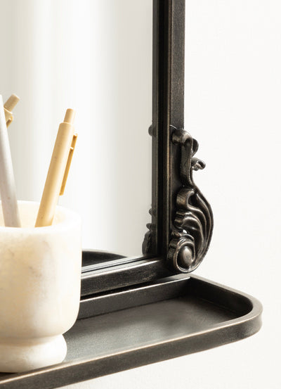 Arendahl Traditional Arch Mirror with Shelf by kateandlaurel - product image 18 for Resin Society