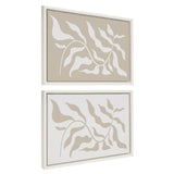 Sylvie Modern Matisse Inspired Botanical White on Beige and Beige on by kateandlaurel - product image 7 for Resin Society