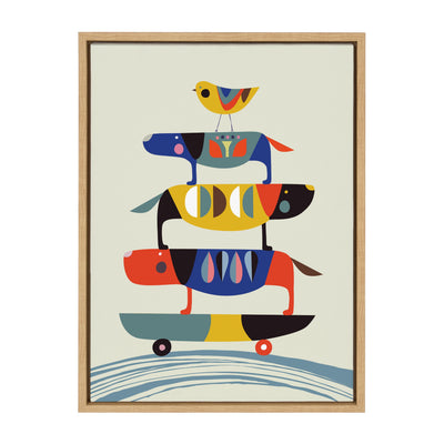 Sylvie Skate Dog Framed Canvas by kateandlaurel - product image 8 for Resin Society