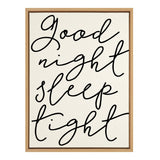 Sylvie Good Night Sleep Tight Framed Canvas by kateandlaurel - product image 10 for Resin Society
