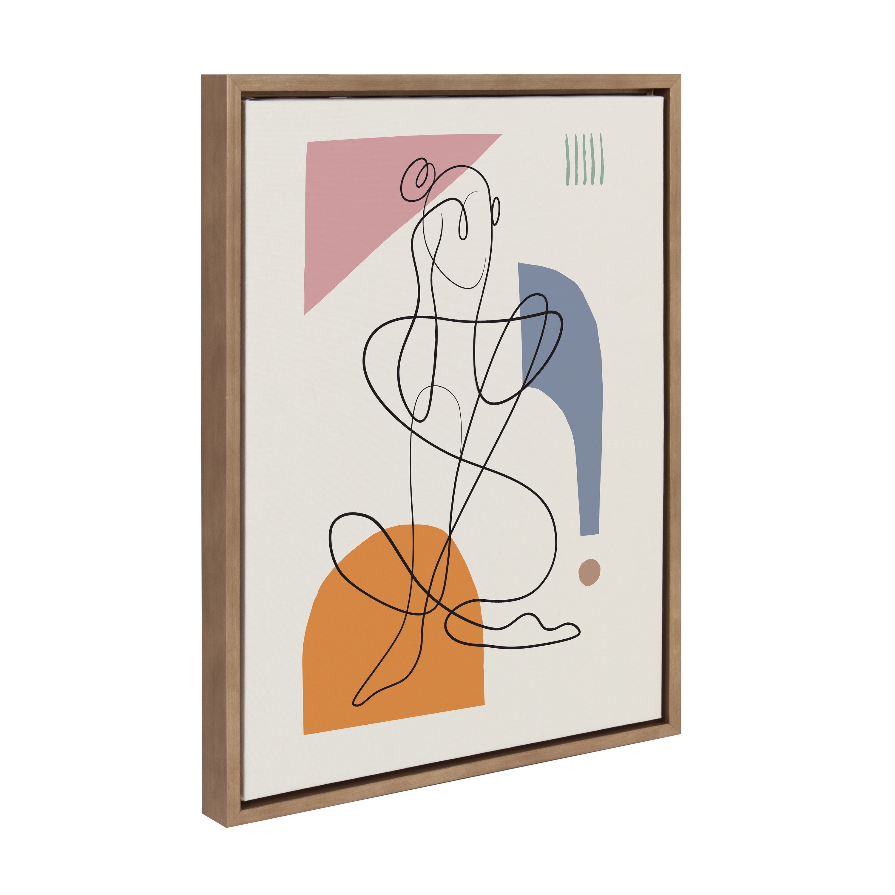 Sylvie Thinking of You Framed Canvas by kateandlaurel - product image 2 for Resin Society