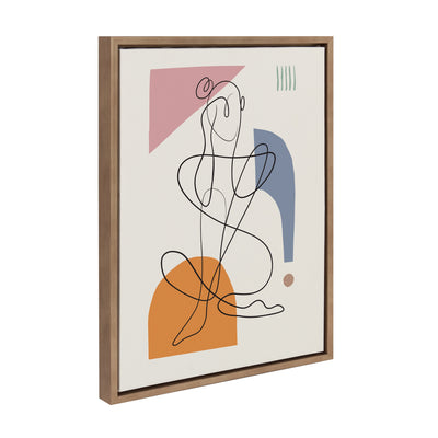 Sylvie Thinking of You Framed Canvas by kateandlaurel - product image 2 for Resin Society