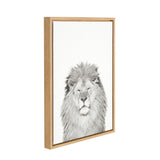 Sylvie Lion Framed Canvas by Simon Te Tai by kateandlaurel - product image 18 for Resin Society