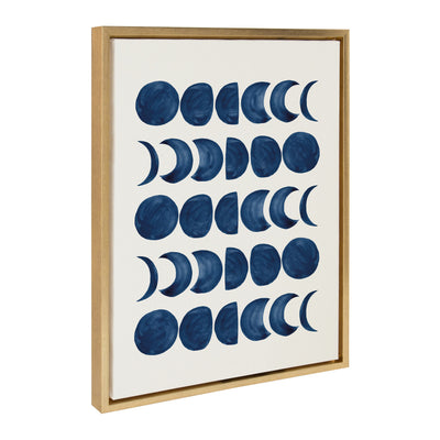 Sylvie Moon Phases Framed Canvas by kateandlaurel - product image 17 for Resin Society