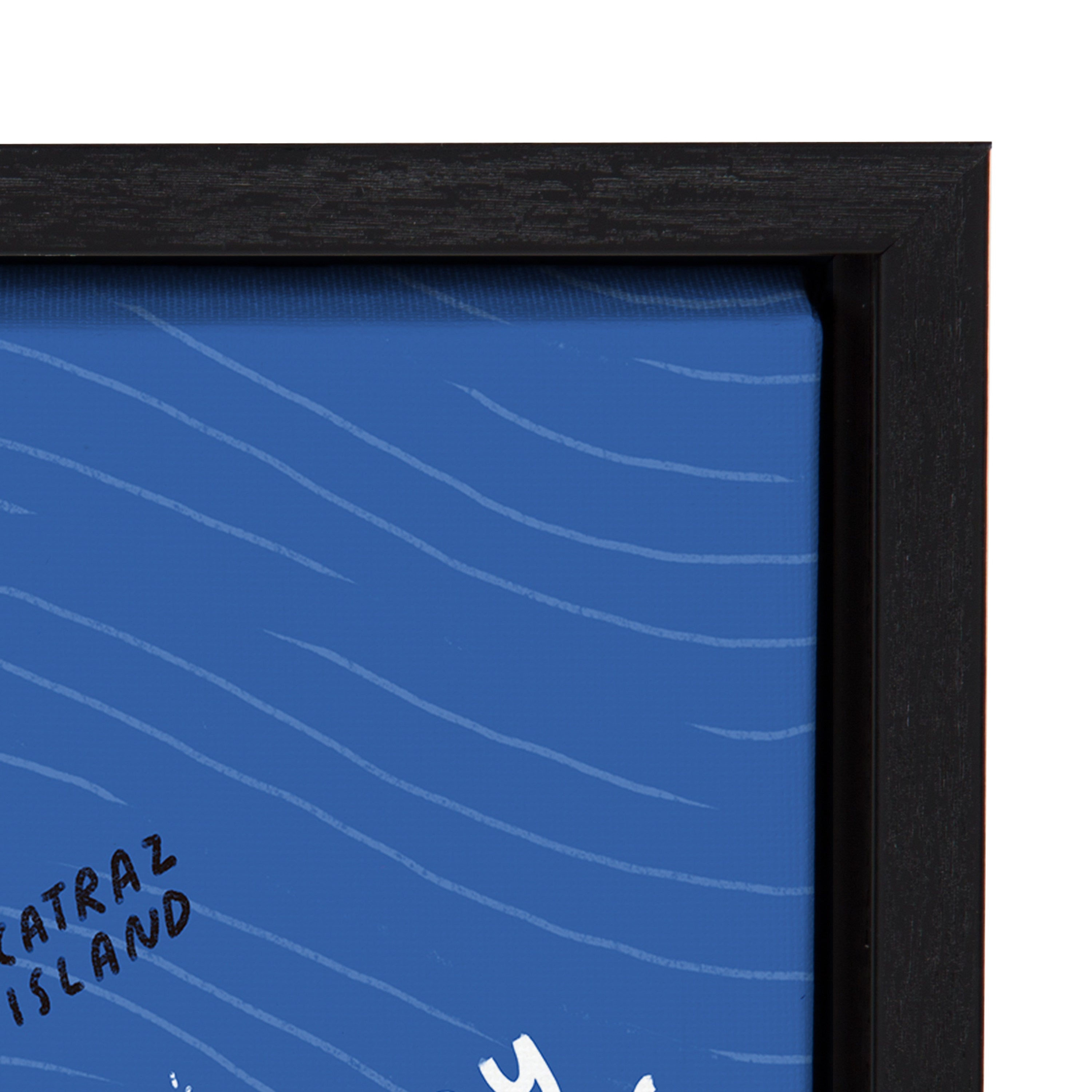 Sylvie San Francisco Illustration Framed Canvas by kateandlaurel - product image 3 for Resin Society