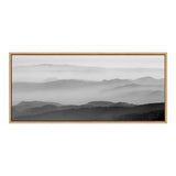 Sylvie Misty Mountains BW Framed Canvas by kateandlaurel - product image 2 for Resin Society