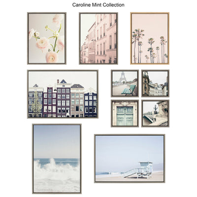 Sylvie Classic Parisian Door and Blue Paris Door Framed Canvas Art Set by Caroline Mint