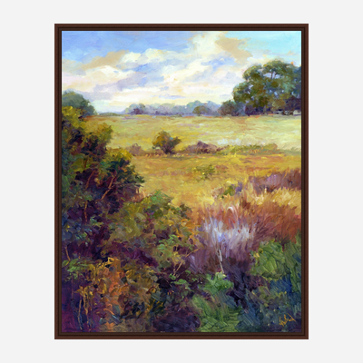 View of the Marsh Artist Enhanced Canvas Print by John Beard Collection - product image 6 for Resin Society