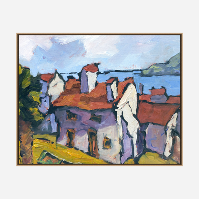 Villa by the Sea Artist Enhanced Canvas Print by John Beard Collection - product image 8 for Resin Society