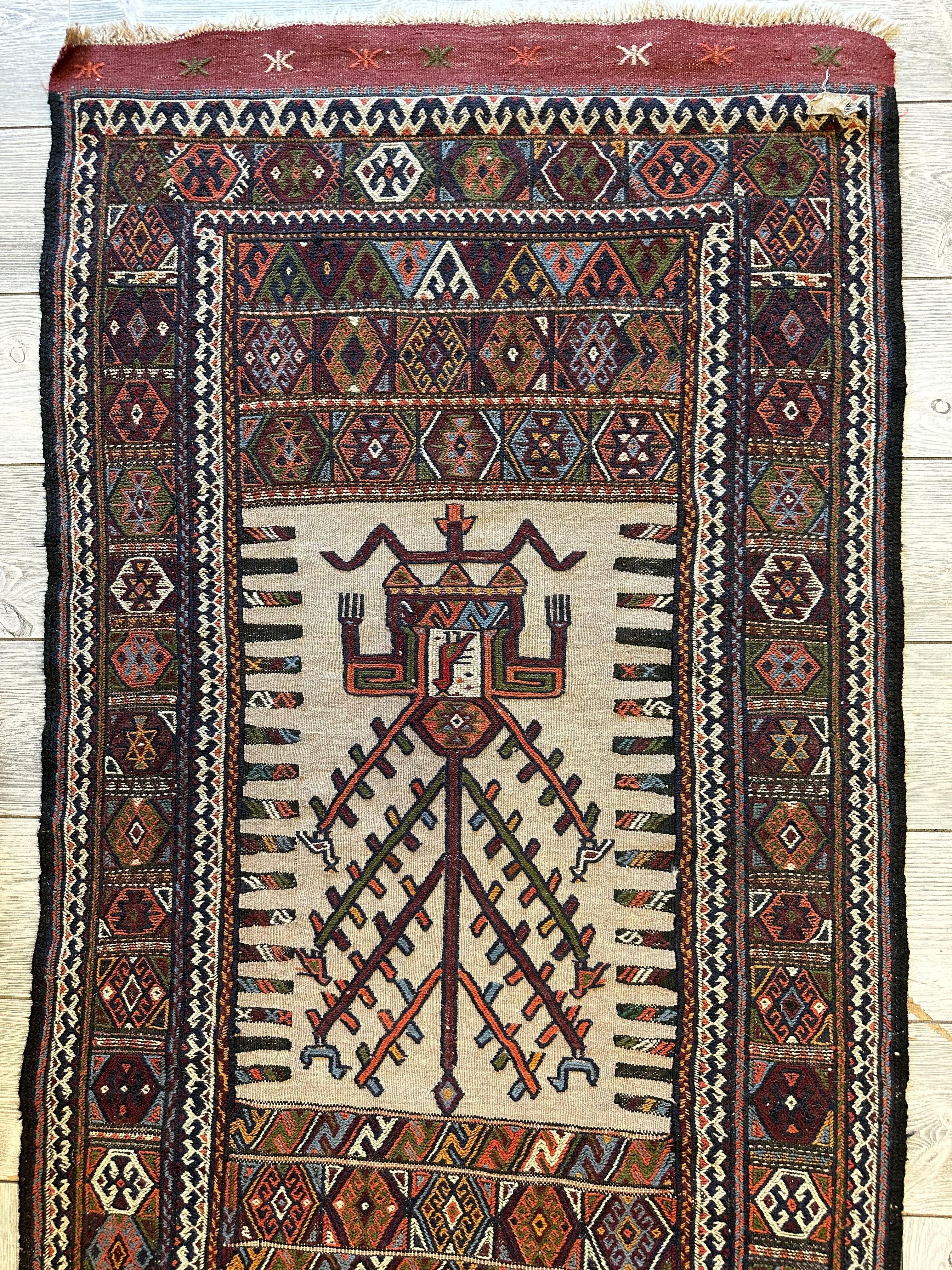 Vintage Kurdish Qochan Runner 2’9” x 12’9” by Rugistan - product image 4 for Resin Society