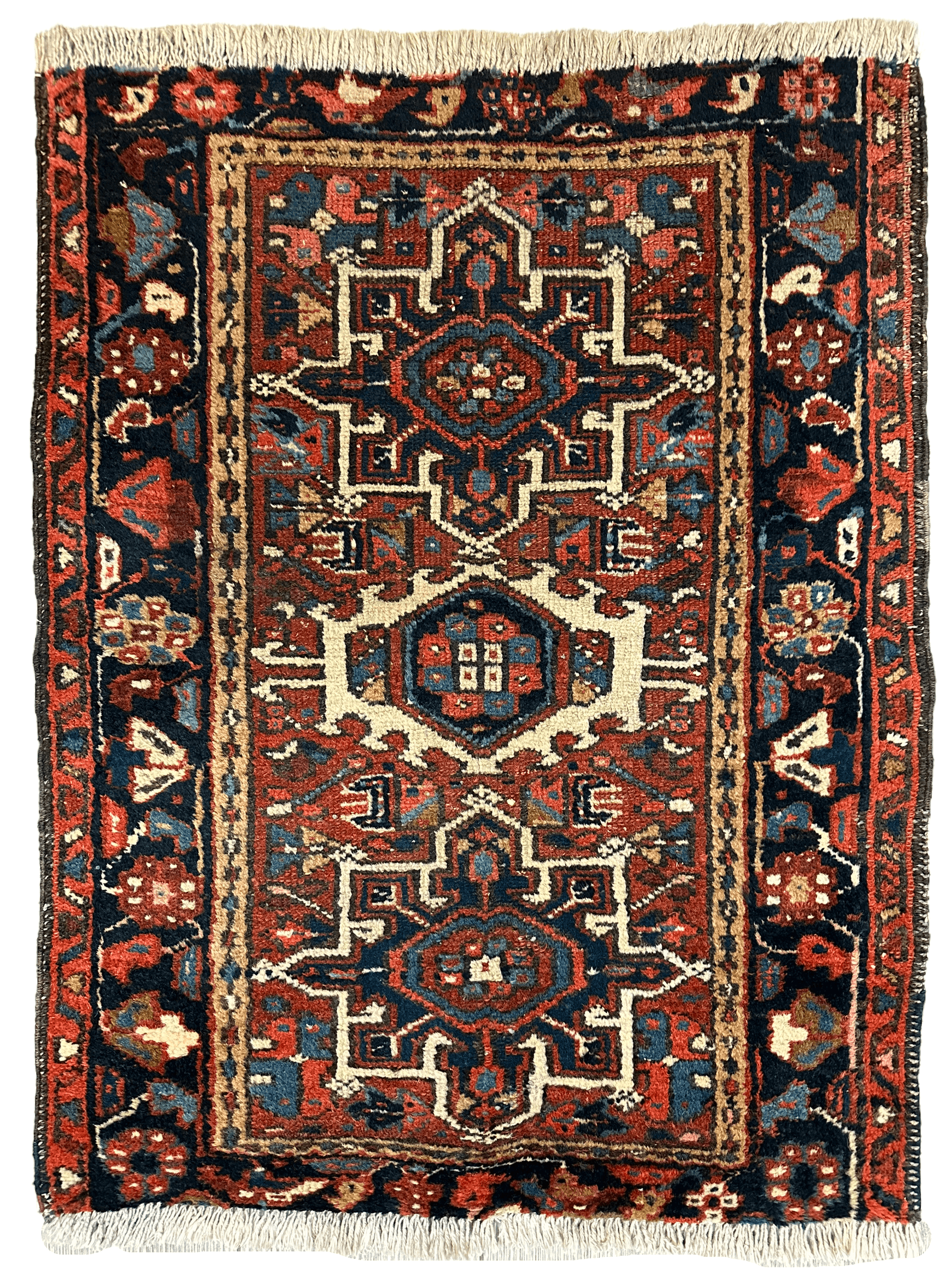 Vintage Persian Karaja Heriz Runner 24”x33” by Rugistan - main product image for Resin Society