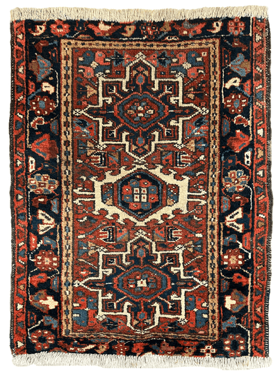 Vintage Persian Karaja Heriz Runner 24”x33” by Rugistan - main product image for Resin Society